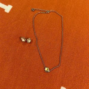 Kendra Scott studs and necklace